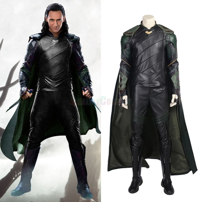 Thor Ragnarok Loki Cosplay Costume Deluxe Outfit