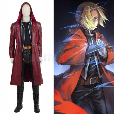 Fullmetal Alchemist Edward Elric Cosplay Costume Deluxe Version