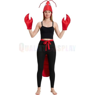 Lobster Hat, Claws And Tail