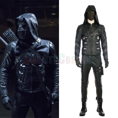 Green Arrow 5 Prometheus Costume Quentin Lance Cosplay Costume