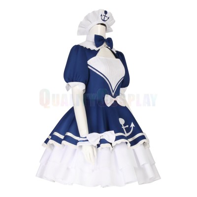 Aqua Sailor Maid Dress