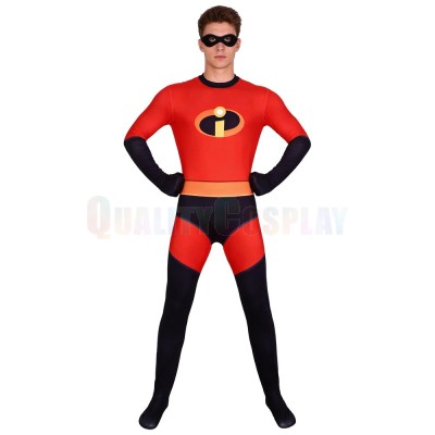 Mr. Incredible Red Jumpsuit + Eye Mask