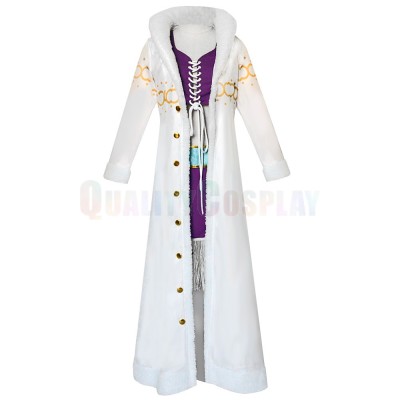 Nico Robin White Fur Coat Set