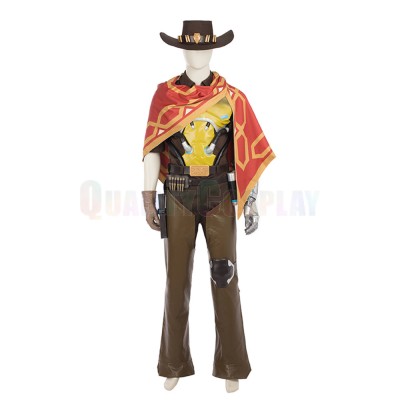 Overwatch Jesse McCree Cosplay Costume Deluxe