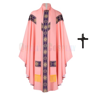 Priest Chasuble Robe Pink