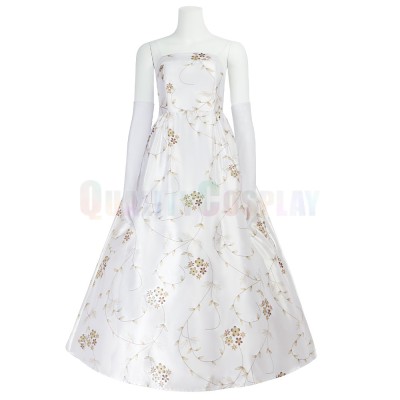 Mia White Gown Set