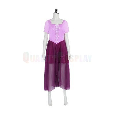 Light Pink Dress With Flower Wreath