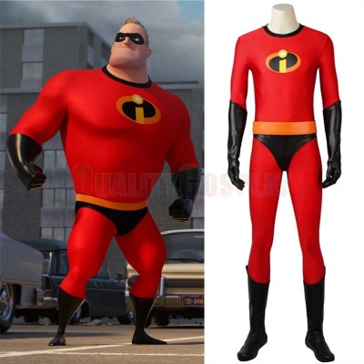 The Incredibles 2 Bob Parr Cosplay Costume Mr Incredible Jumpsuit