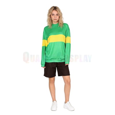 Chara Green Striped Sweater