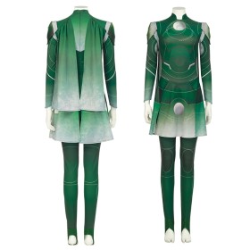 Eternals Sersi Green Suit Cosplay Costume
