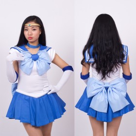 Sailor Moon Mizuno Ami Sailor Mercury Cosplay Costume