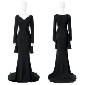 Wednesday Morticia The Addams Family Cosplay Costumes