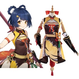 Genshin Impact Xiangling Cosplay Costume