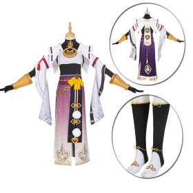 Genshin Impact Kujou Sara Cosplay Costume