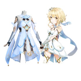 Genshin Impact Traveler Lumine Cosplay Costume