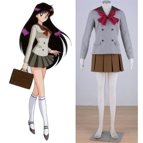 Sailor Moon Hino Rei School JK Cosplay Costume