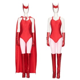 Wanda Vision Scarlet Witch Wanda Red Cosplay Suit