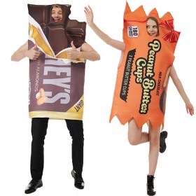 Halloween Peanut Butter & Chocolate Bar Couples Funny Cos Costume