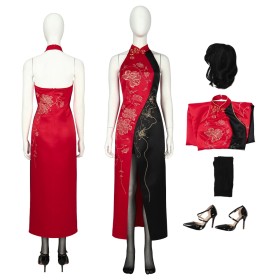 Resident Evil 4 Remak Ada Wong Cheongsam Version Cosplay Costumes