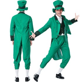 Halloween St. Patrick's Day Irish Goblin Adult Male Fairy Tuxedo Costumes