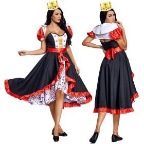 Hallween Costume Poker Queen Cospay Dress