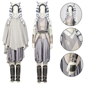 Star Wars Ahsoka Classic White Suit Cosplay Costumes