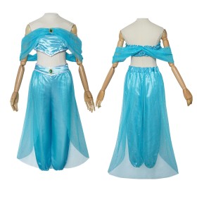 Aladdin Jasmine Princess Cosplay Dress Parent-Child Halloween Costume