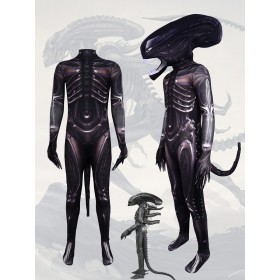 Alien Romulus Alien Bodysuit with Tail For Adults Halloween Costumes