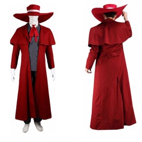 Hellsing Alucard Cosplay Costume Halloween Adult Costume