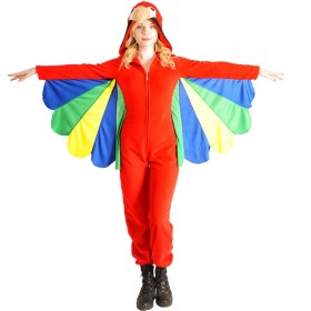 Halloween Adult Funny Animal Parrot Onesie Cosplay Costume