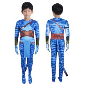 Halloween Avatar Male Bobysuit Cosplay Costume For Adults & Kids