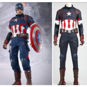 Avengers 2 Age of Ultron Captain America Cosplay Costumes