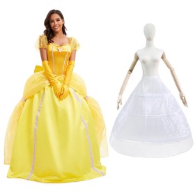 Halloween Costume Beauty and the Beast Belle Priness Cosplay Dress