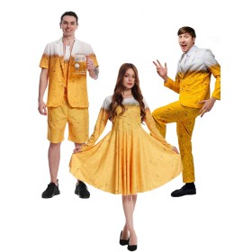 Halloween Carnival Costumes Beer Costume For Adult Group
