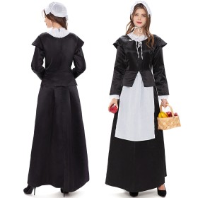 Halloween Maid Cosplay Costume Black Sexy Maid Dress