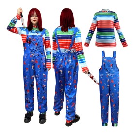 Child's Play Chucky Overalls Halloween Cosplay Costume