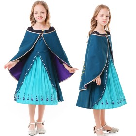 Halloween Costume Children's Anna Princess Shawl Dress