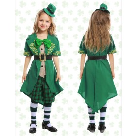  Halloween St Patrick's Day Irish Children's Fairy Cosplay Costume