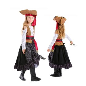 Halloween Children Pirate Demon King Viking Cosplay Costume