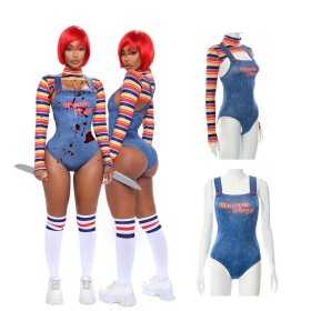 Halloween Costumes Child's Play Bodysuit Chucky Doll Cosplay Costume