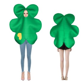 Adult Halloween Irish St. Patrick's shamrock Clover Cosplay Costume