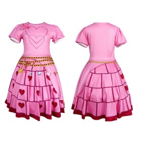  Halloween Children's Descendants 4 Red Queen Cosplay Costume