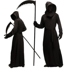 Hot Sale Black Devil Scythe Monster Halloween Cosplay Costume  