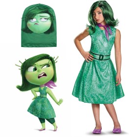  Halloween Parent-Child Costume Inside Out Disgust Cosplay Costume