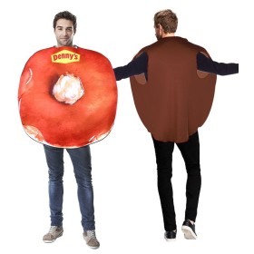  Adult Unisex Food Doughnut Sponge Suit Halloween Funny Cosplay Costume