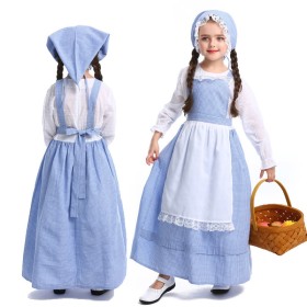 European Pastoral Style Farm Flower Girl Cosplay Costume