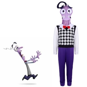 Inside Out 2 Fear Cosplay Costume Halloween Parent-Child Onesie Costume