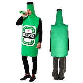 Adults Funny Beer Bottle One-piece Halloween Party Cosplay Costume