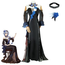 Genshin Impact Eula Concert Dress Cosplay Costume 