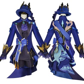 Genshin Impact Furina Cosplay Costume Black Outfit
